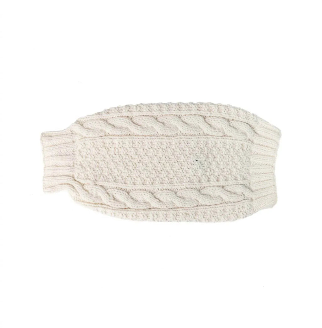 Cable Knit Dog Sweater